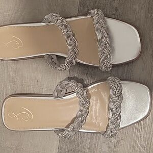 Sam Edelman glitter slip on sandal